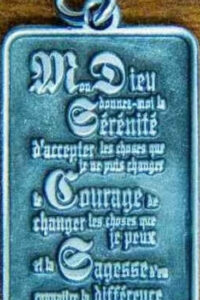 Médaillon de la Prière de la Sérénité