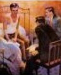 Affiche "L'homme sur le lit".