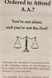 Ordered to Attend A.A.?